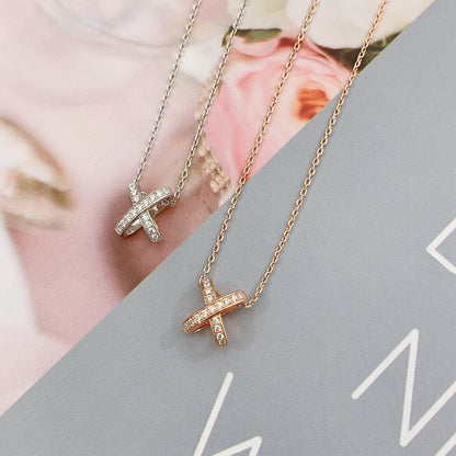 [⭐Lioran]JEUX DE DIAMOND NECKLACE