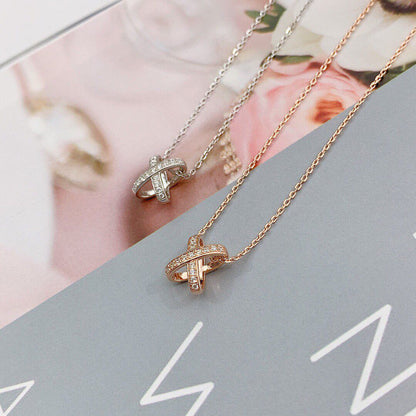 [⭐Lioran]JEUX DE DIAMOND NECKLACE