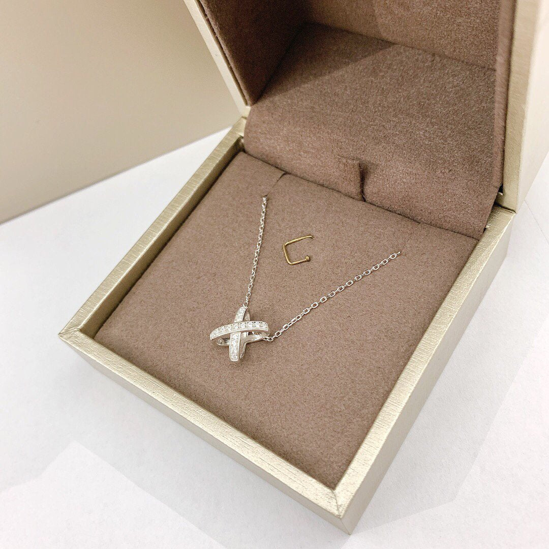 [⭐Lioran]JEUX DE DIAMOND NECKLACE