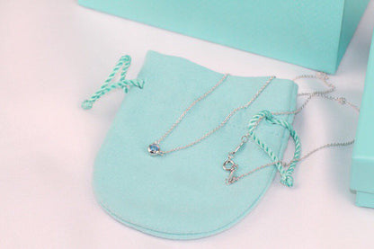[Lioran]ELSA PERETTI SERIES SINGLE DIAMOND SIMPLE NECKLACE