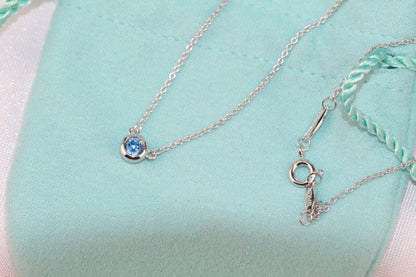 [Lioran]ELSA PERETTI SERIES SINGLE DIAMOND SIMPLE NECKLACE