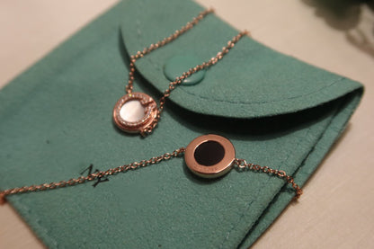 [Lioran]DIAMOND CIRCLE PINK GOLD BRACELET