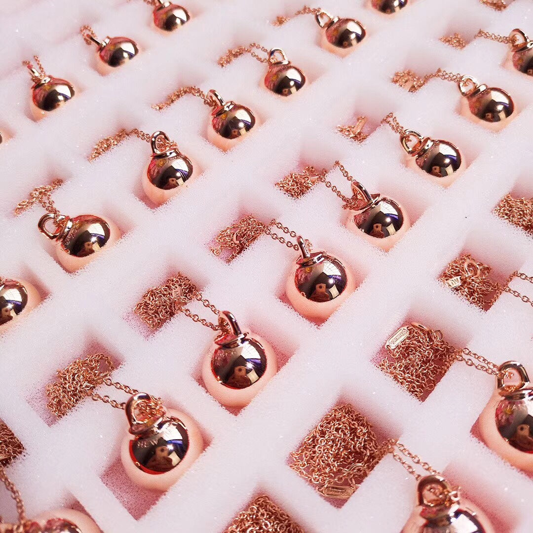 [Lioran]HARDWEAR PENDENTIF BALL ROSE NECKLACE