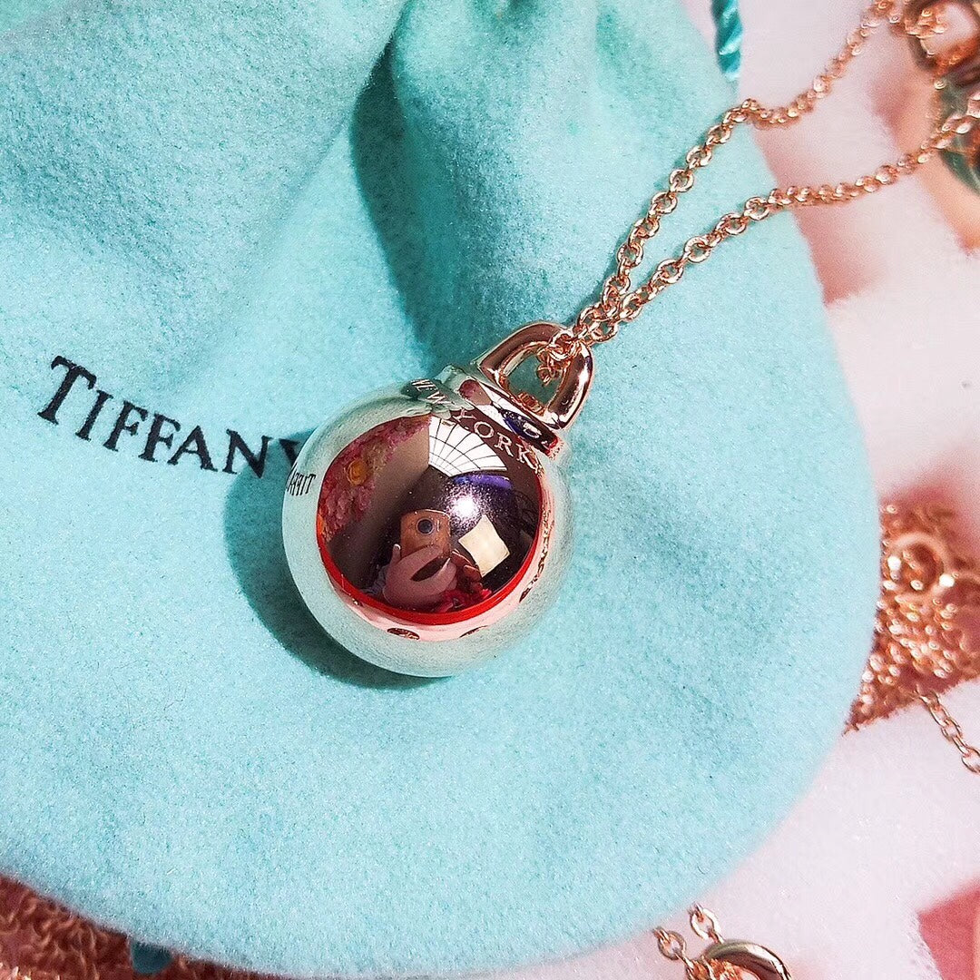[Lioran]HARDWEAR PENDENTIF BALL ROSE NECKLACE