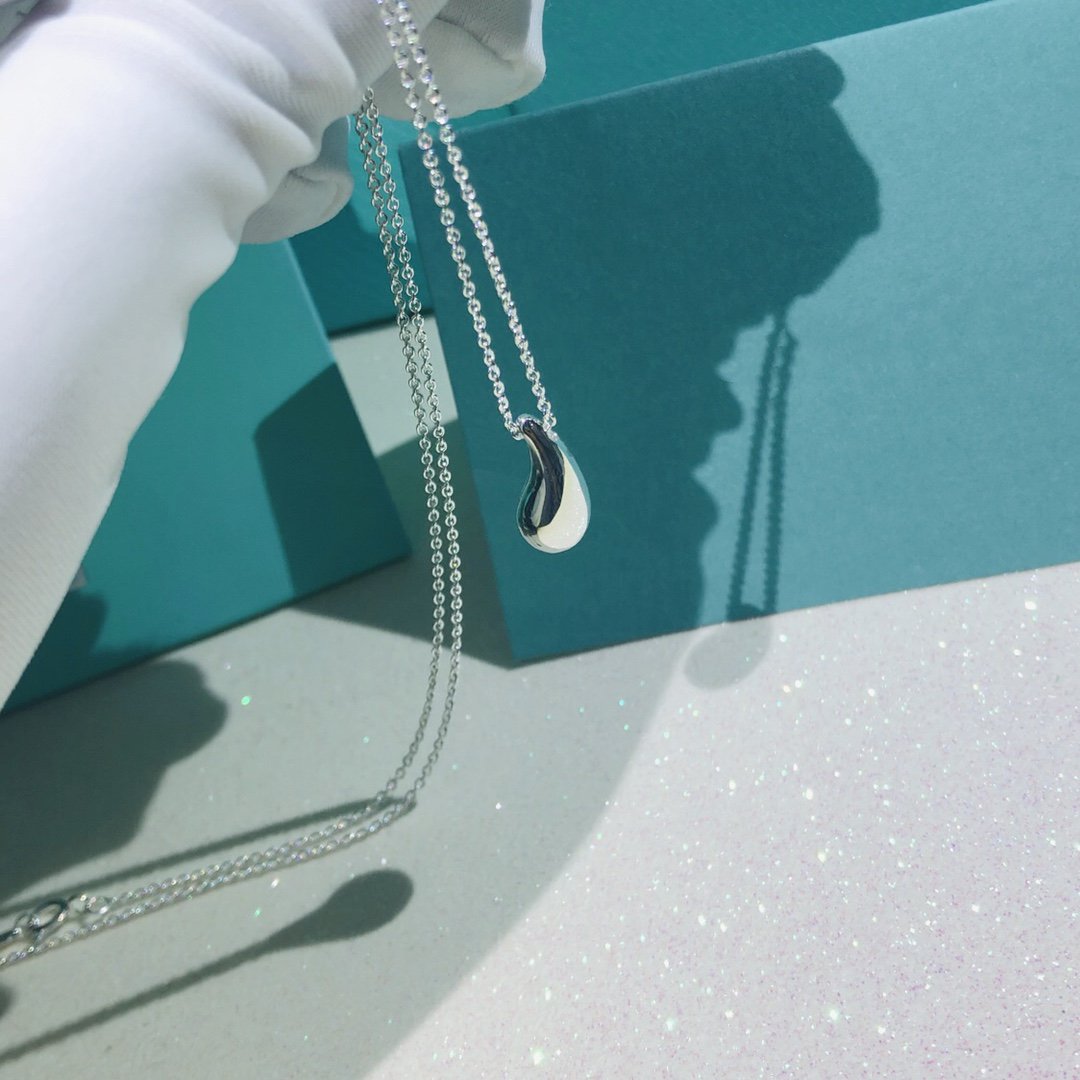 [Lioran]ELSA PERETTI TEARDROP PENDANT STERLING SILVER NECKLACE