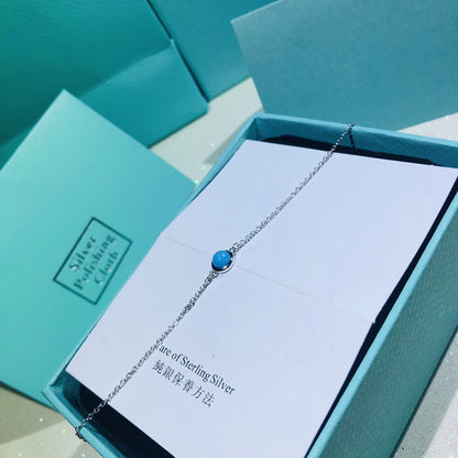 [Lioran]YARD TURQUOISE NECKLACE SILVER