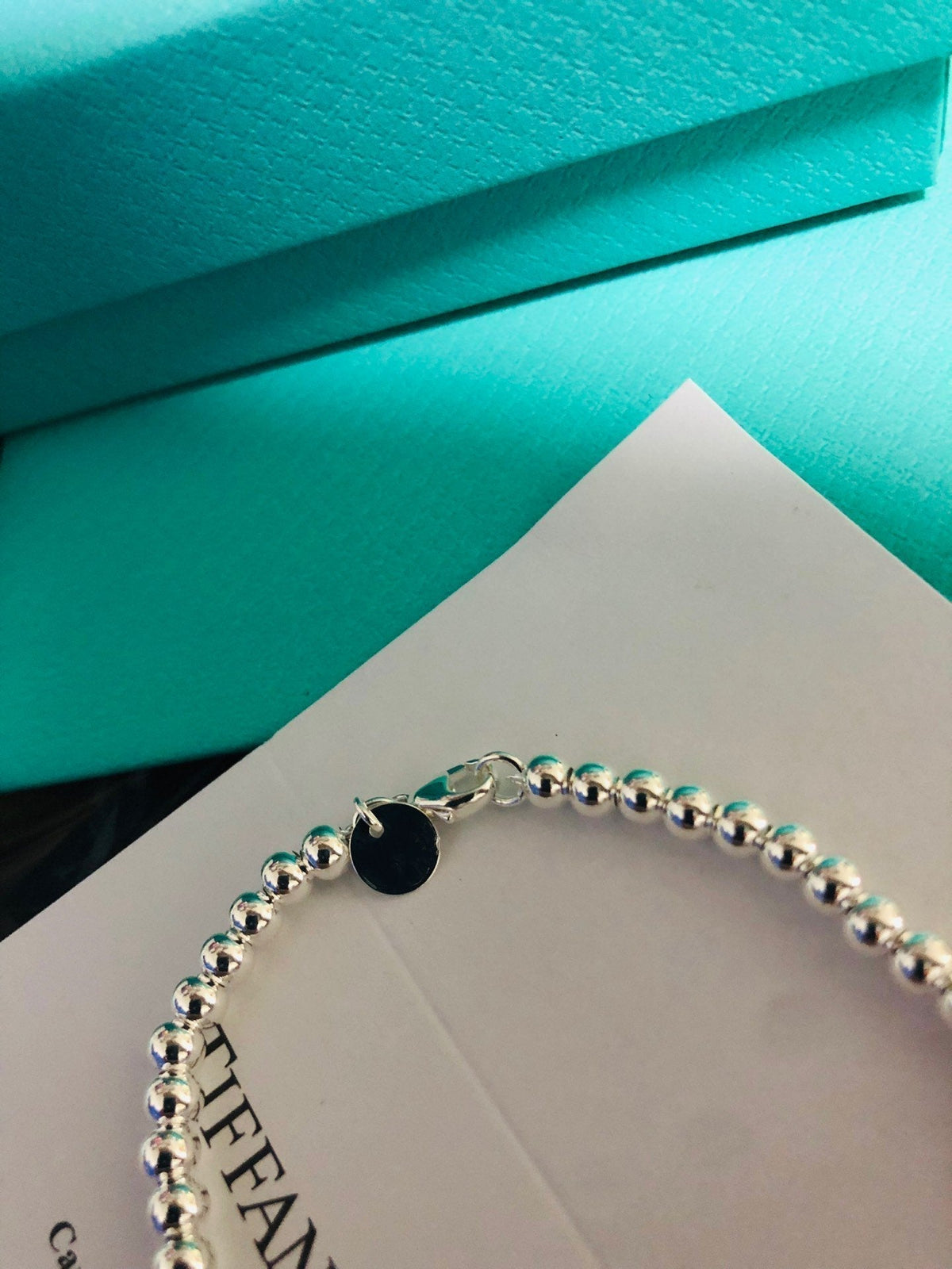[Lioran]LOVE TIFFANY RED HEART TAG BEAD BRACELET