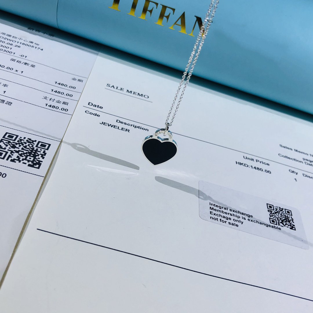 [Lioran]SMALL HEART TAG PENDANT STERLING SILVER