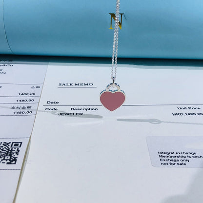 [Lioran]SMALL HEART TAG PENDANT STERLING SILVER