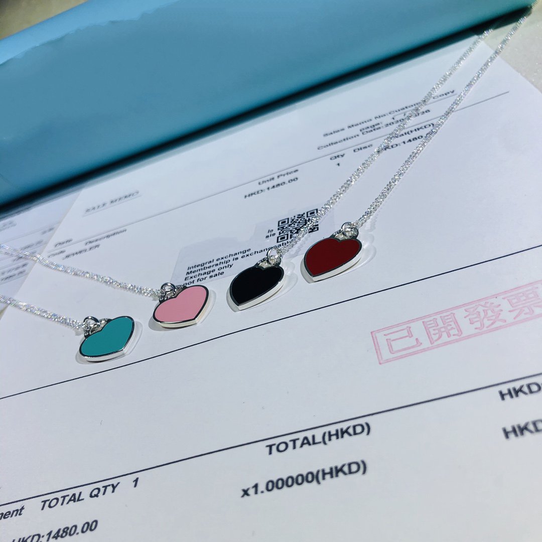 [Lioran]SMALL HEART TAG PENDANT STERLING SILVER