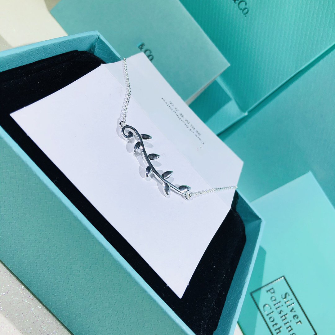 [Lioran]PALOMA PICASSO STERLING SILVER OLIVE BRANCH NECKLACE