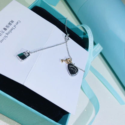 [Lioran]LOVE HEART TAG KEY NECKLACE