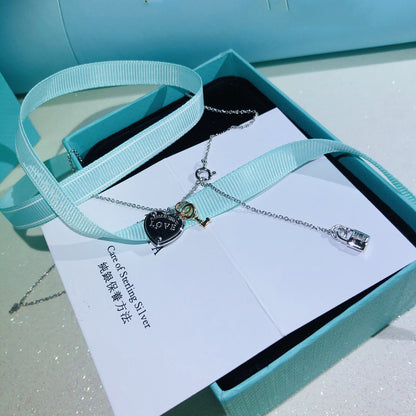 [Lioran]LOVE HEART TAG KEY NECKLACE