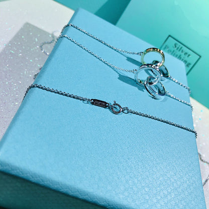 [Lioran]INTERLOCKING CIRCLES PENDANT SMALL NECKLACE