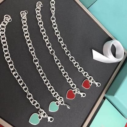 [Lioran]HEART TAG BRACELET SILVER MEDIUM