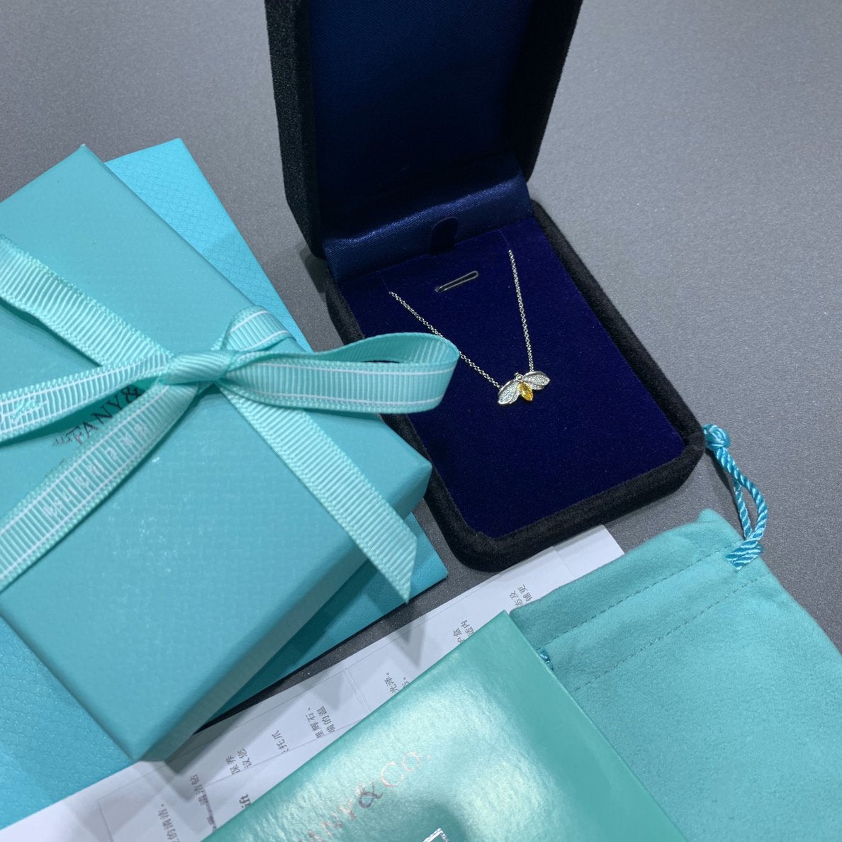 [Lioran]PAPER FLOWERS YELLOW DIAMOND FIREFLY PENDANT