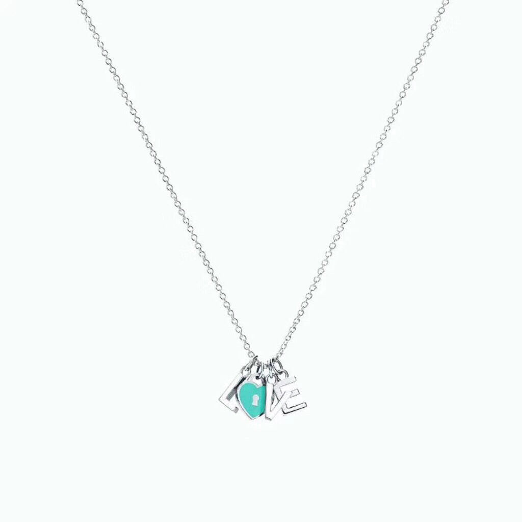 [Lioran]COLLAR LOVE PLATA NECKLACE