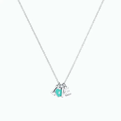 [Lioran]COLLAR LOVE PLATA NECKLACE