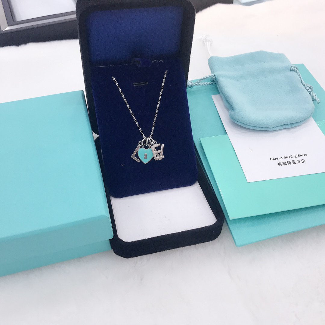 [Lioran]COLLAR LOVE PLATA NECKLACE