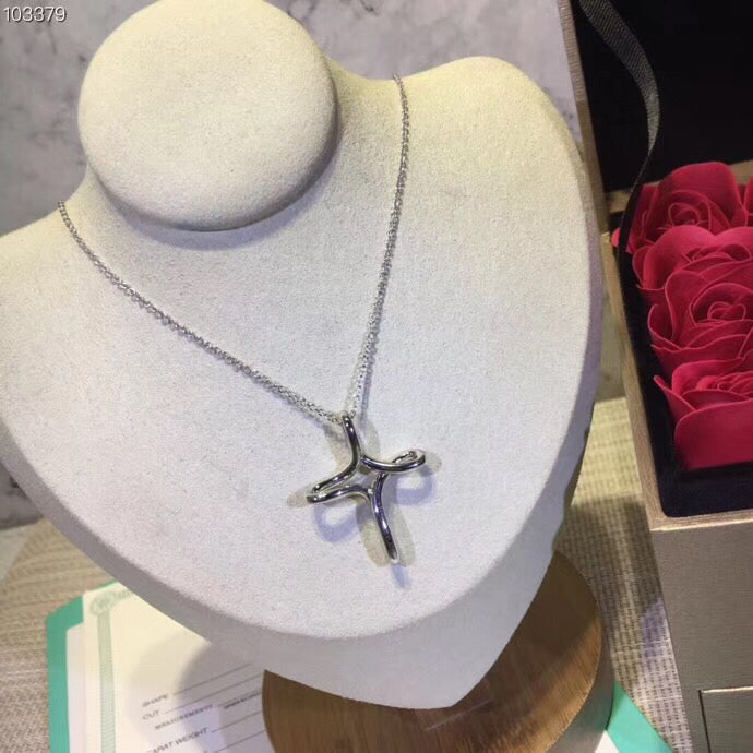 [Lioran]CROSS NECKLACE STERLING SILVER MATERIAL