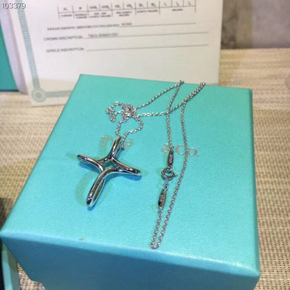 [Lioran]CROSS NECKLACE STERLING SILVER MATERIAL