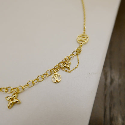 [⭐Lioran]BLOOMING SUPPLE NECKLACE BRASS