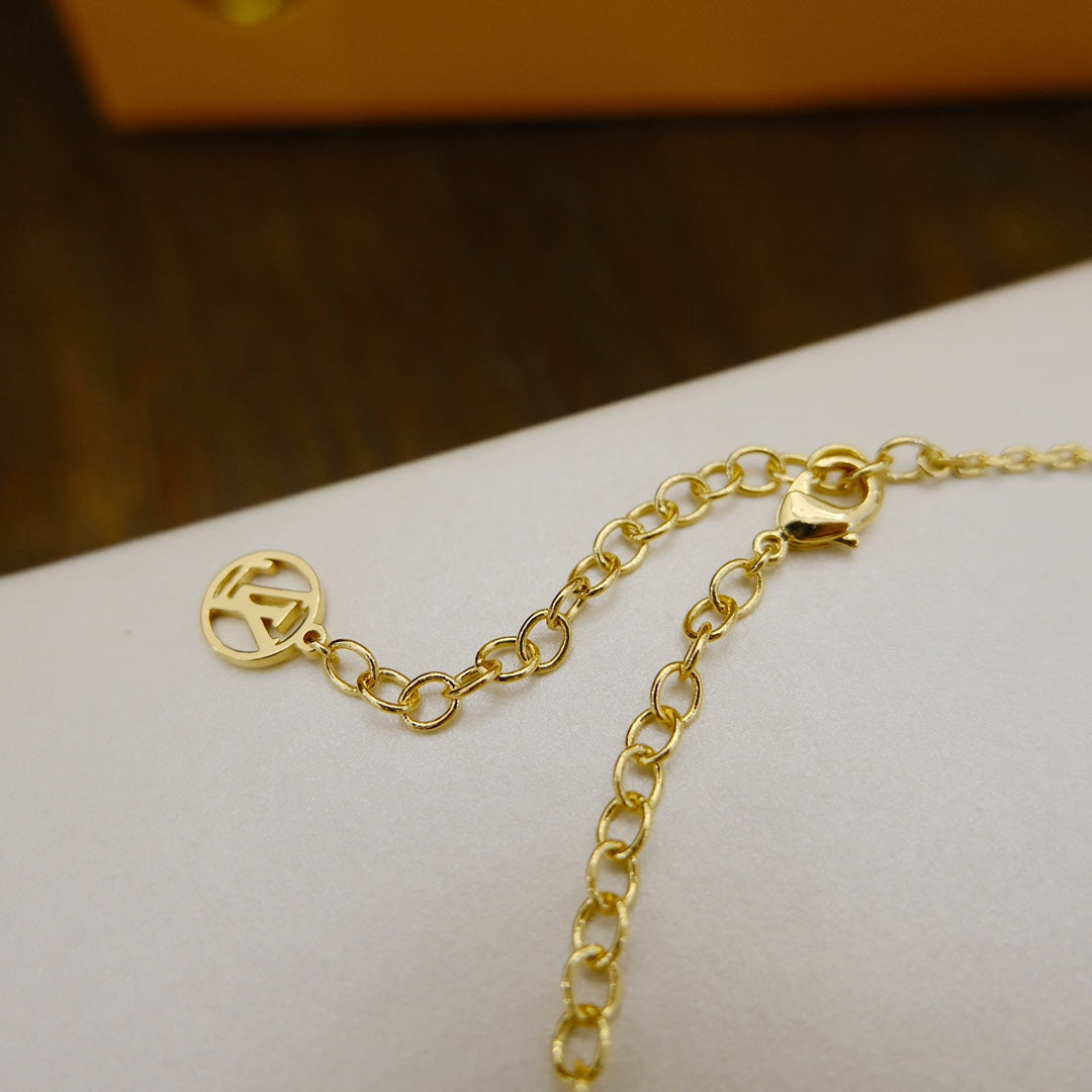 [⭐Lioran]BLOOMING SUPPLE NECKLACE BRASS