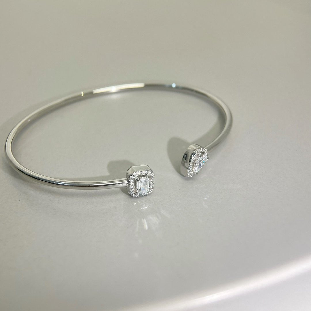[⭐Lioran]JONC FLEX MY TWIN TOI & MOI SILVER DIAMOND BRACELET