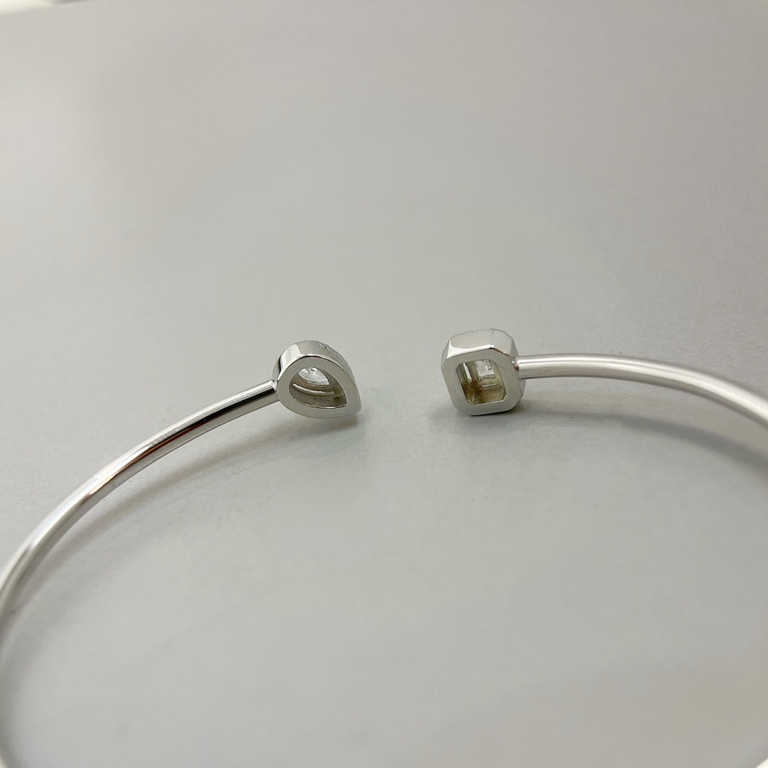 [⭐Lioran]JONC FLEX MY TWIN TOI & MOI SILVER DIAMOND BRACELET