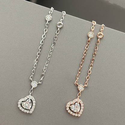 [⭐Lioran]JOY HEART DIAMOND NECKLACE