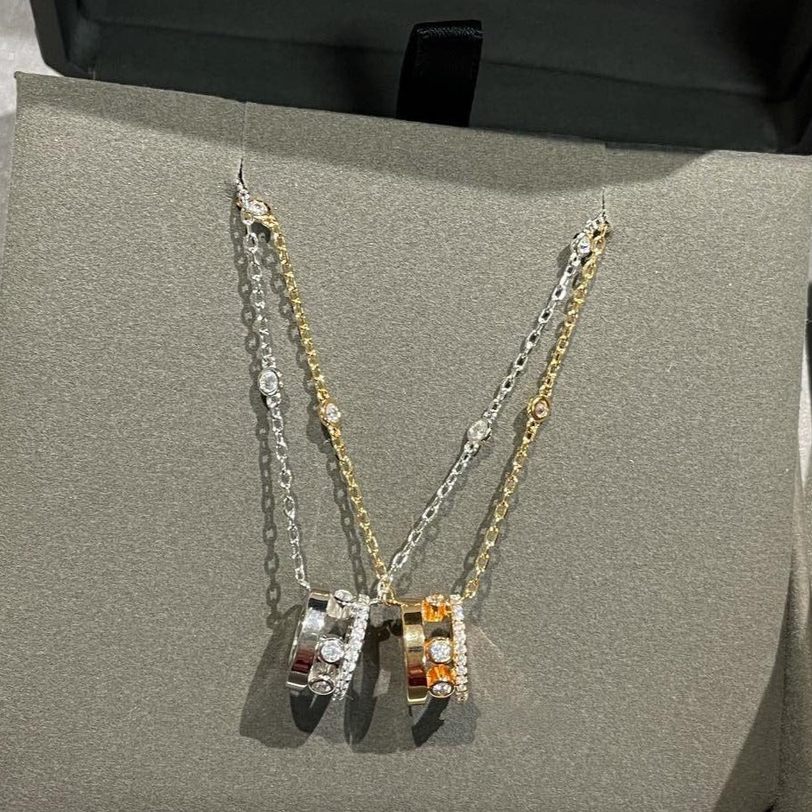 [⭐Lioran]CHAIN MOVE ROMANE PEDAND NECKLACE