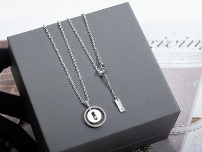[⭐Lioran]Demo MOVE PM NECKLACE SILVER DIAMOND