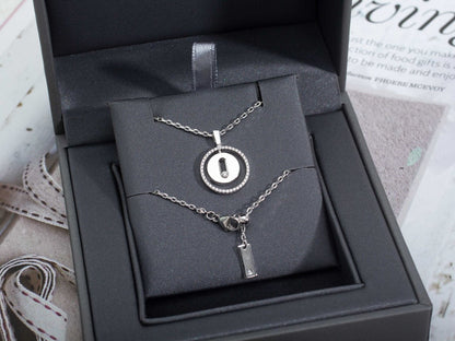 [⭐Lioran]Demo MOVE PM NECKLACE SILVER DIAMOND