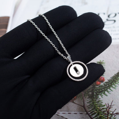 [⭐Lioran]Demo MOVE PM NECKLACE SILVER DIAMOND