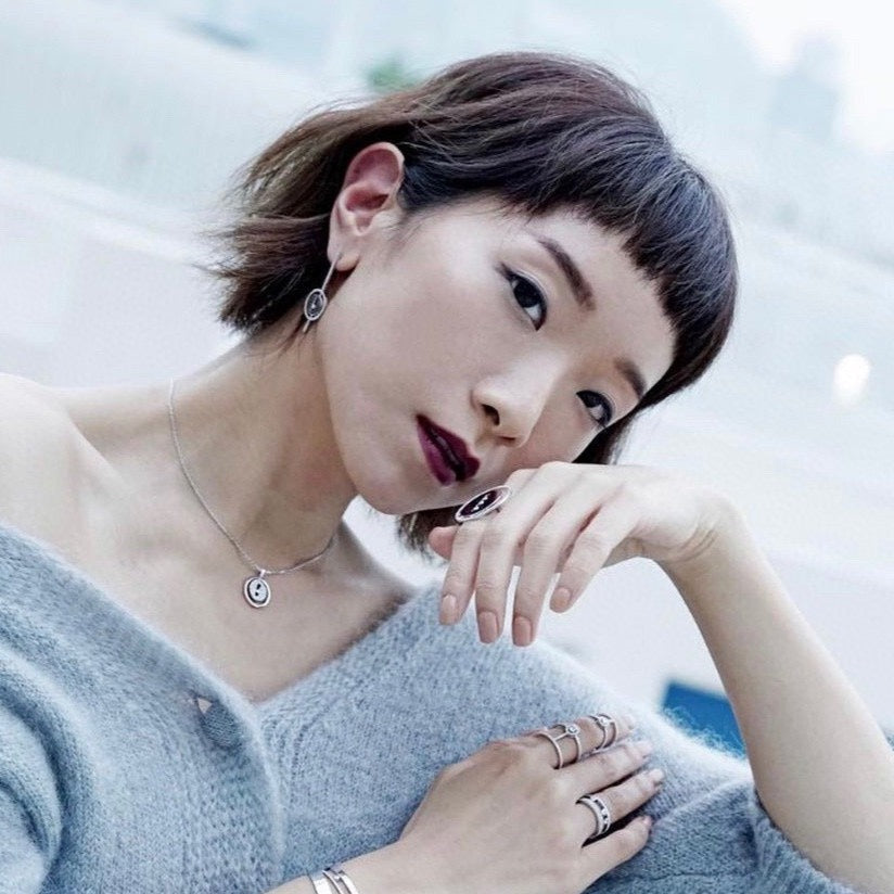 [⭐Lioran]Demo MOVE ARROW PINK GOLD DIAMOND EARRINGS