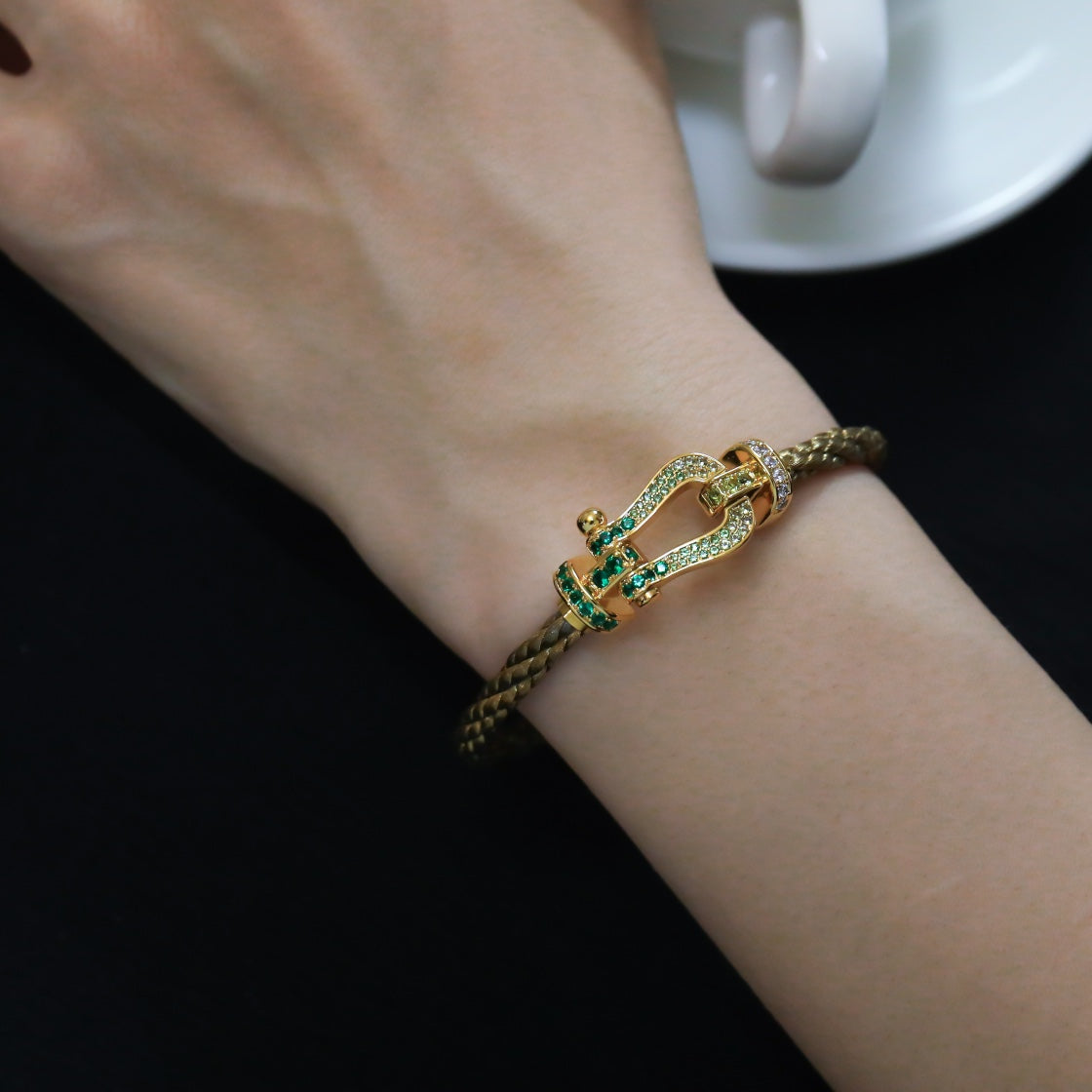 [⭐Lioran]FORCE 10 GOLD GREEN DIAMOND PAVED