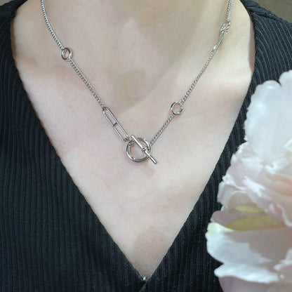 [⭐Lioran]HM STERLING CHAINE D'ANCRE HEART