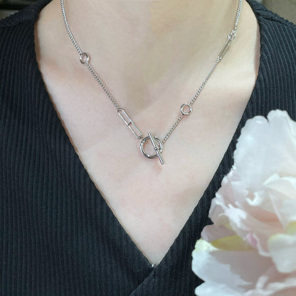 [⭐Lioran]HM STERLING CHAINE D'ANCRE HEART