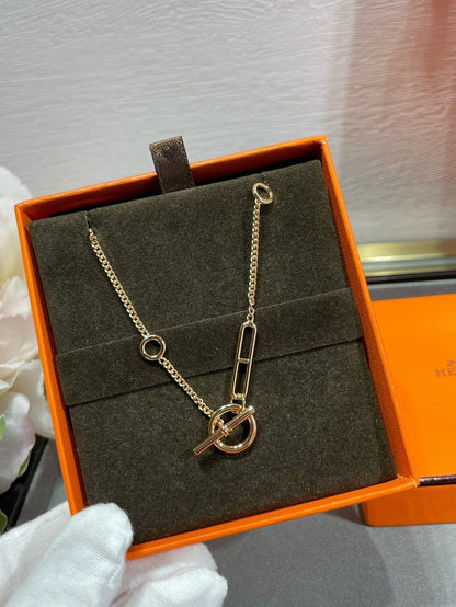 [⭐Lioran]HM STERLING CHAINE D'ANCRE HEART
