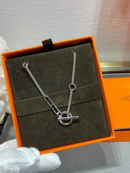 [⭐Lioran]HM STERLING CHAINE D'ANCRE HEART