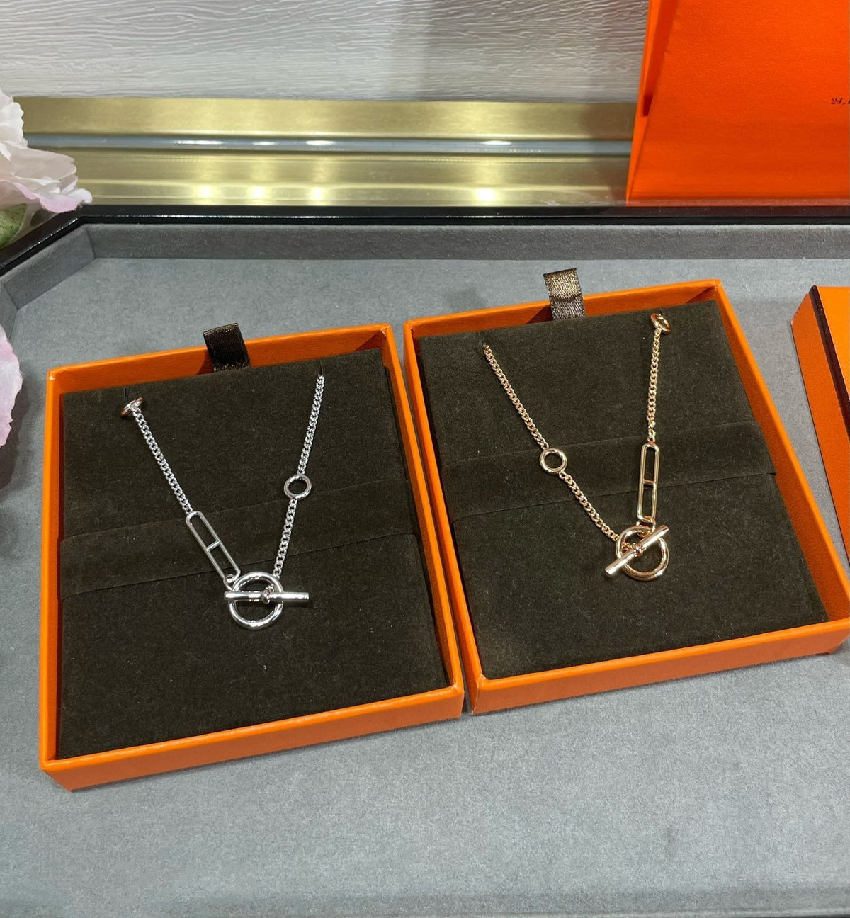 [⭐Lioran]HM STERLING CHAINE D'ANCRE HEART