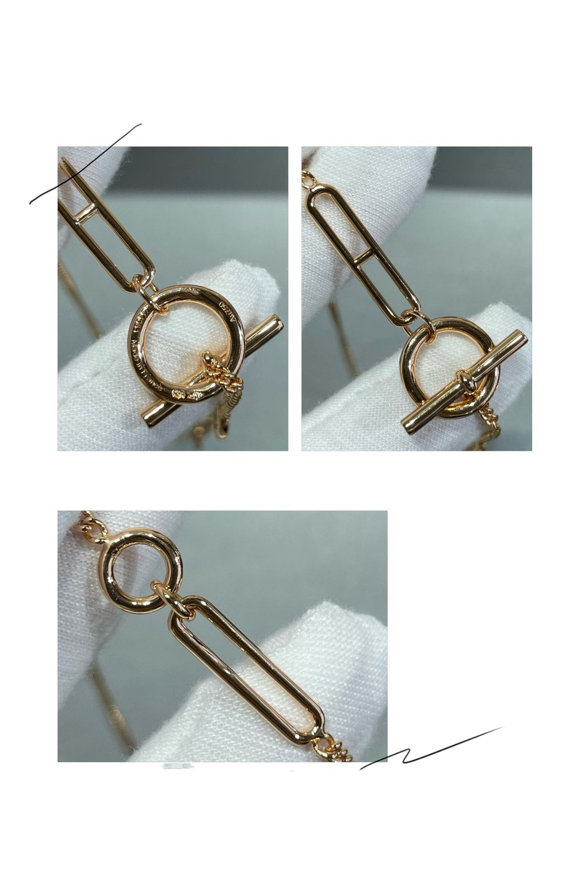 [⭐Lioran]HM STERLING CHAINE D'ANCRE HEART