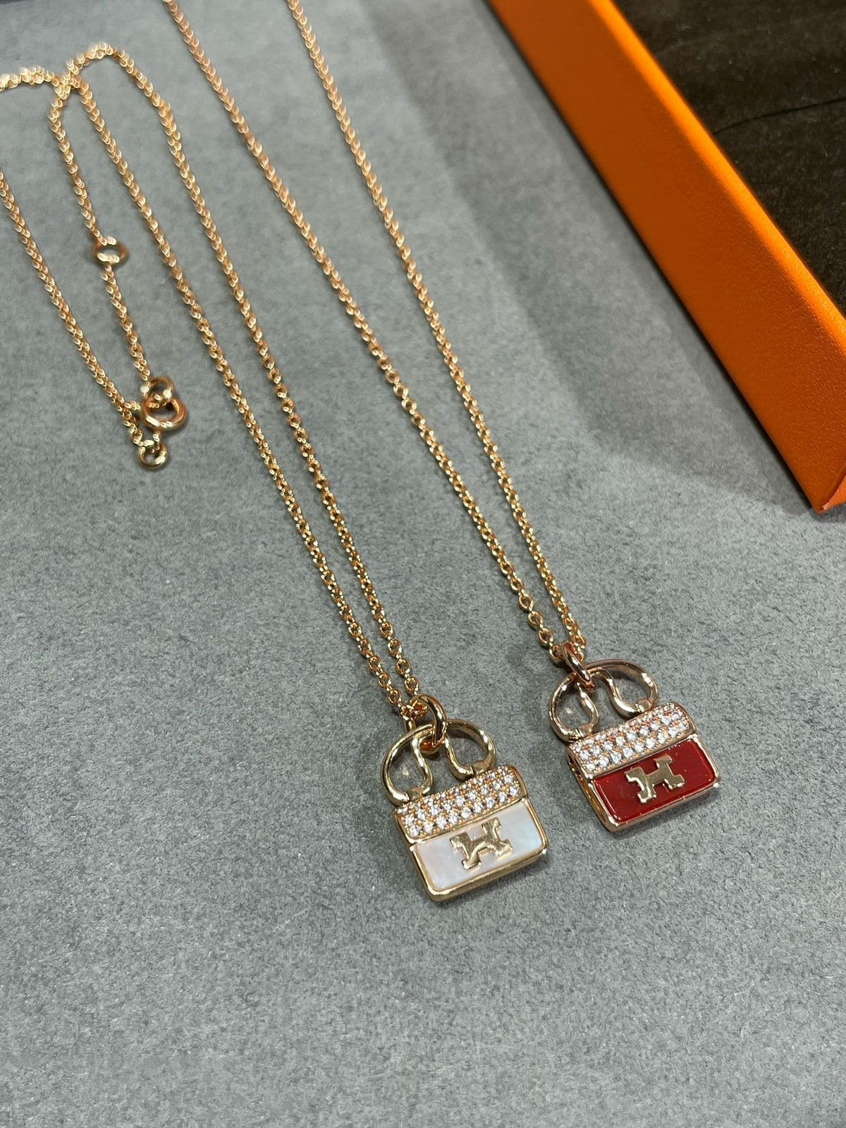 [⭐Lioran]H CIRCE MOISSANITE PENDANT NECKLACE GOLD
