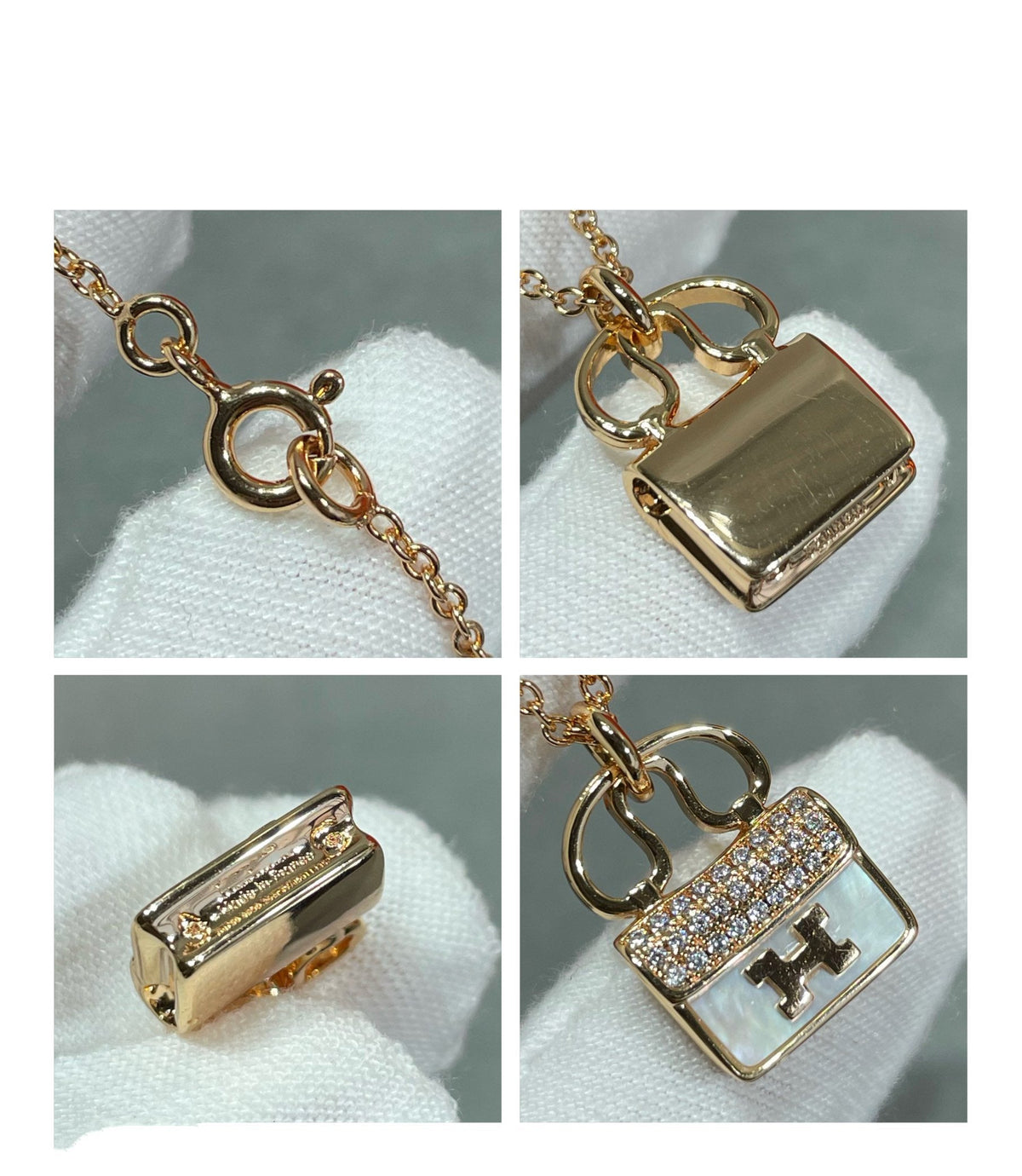 [⭐Lioran]H CIRCE MOISSANITE PENDANT NECKLACE GOLD