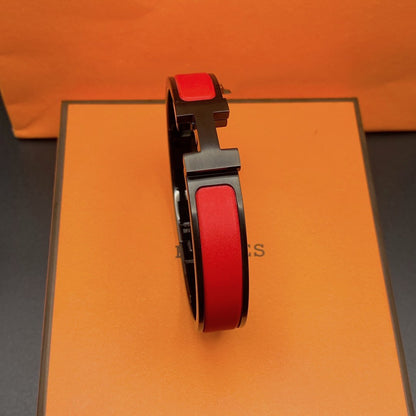 [⭐Lioran]CLIC HM SO BLACK RED BRACELET