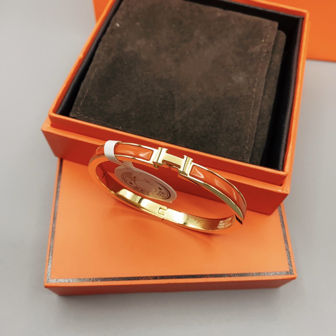 [⭐Lioran]CLASSIC HM CLIC RED 8MM ENAMEL BRACELET