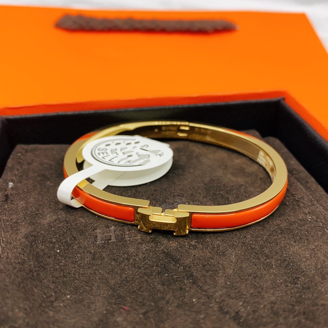 [⭐Lioran]CLASSIC HM CLIC RED 8MM ENAMEL BRACELET