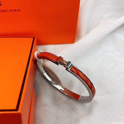 [⭐Lioran]CLASSIC HM CLIC RED 8MM ENAMEL BRACELET