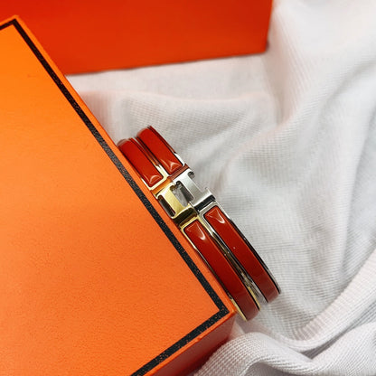 [⭐Lioran]CLASSIC HM CLIC RED 8MM ENAMEL BRACELET