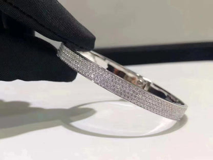 [⭐Lioran]HM KELLY BRACELET IN SILVER AND FULL PAVE DIAMOND